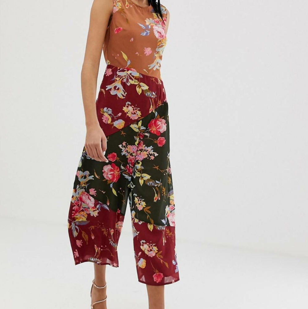 ASOS jumpsuit: size 10 multi-floral